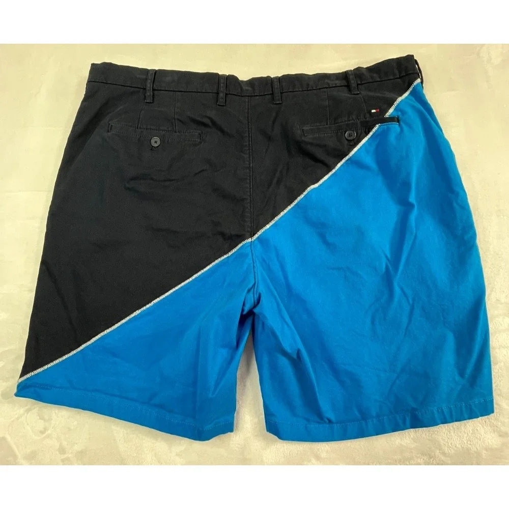 NAUTICA Mens 40 Shorts Blue‎ two-tone Chino 8